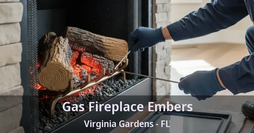 Gas Fireplace Embers Virginia Gardens - FL